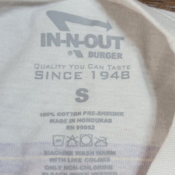 In N Out Burger Texas Graphic SS Tee White - Size Small - Picture 5 of 5